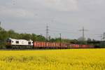 ECR 247 007 am 4.5.12 mit einem Schrottzug in Ratingen-Lintorf.