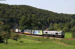 DE 62 und Re 485 009-5 und 162 003 mit dem DGS 69008 (Chiasso Smistamento - Krefeld Uerdingen) bei Mühlen 26.8.17