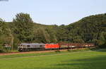 DE 62 und 185 096-5 mit einem RedBull Zug bei Horb 26.8.17