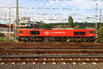 Die Class 66 PB12  Marleen  von Crossrail steht abgestellt in Aachen-West.