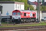 Am Morgen des 20.09.2017 stand BRLL/RHC DE 671 (266 071-0) abgestellt im Bahnhofsbereich von Singen (Hohentwiel) und wartete dort auf ihren nächsten Einsatz.