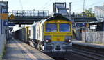 FDE - Freightliner DE GmbH, Berlin [D] mit  66012  [NVR:  92 80 1266 039-7 D-BRLL ] mit Schüttgutwagenzug am 14.05.20 Durchfahrt Bf. Berlin Hohenschönhausen Richtung Industrieübergabe Berlin Nordost.