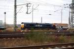 Eine Class 66 der MRCE, vermietet an R4C, steht am 07.12.08 abgestellt in Bitterfeld.