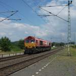 Die DE 671 durchfuhr am 7.7.10 den Bahnhof Gundeldsorf in Richtung Lichtenfels. Gru an den Tf.