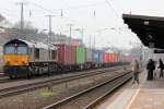 ERS 6617 mit Containerzug in Kln West am 20.02.2011