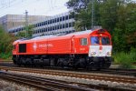 Die Class 66 DE6311  Hanna  von Crossrail rangiert in Aachen-West bei Herbstwetter.