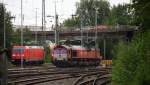 Ein Nachschuss von der  Class 66 DE6302  Federica  von Crossrail rangiert in Aachen-West.