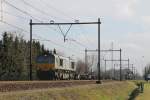 6306 (Crossrail Benelux) mit Güterzug 43518 Neuß-Antwerpen bei Deurne am 25-2-2015. bei Deurne am 25-2-2015.