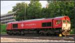 Die Crossrail Class66 beim Umsetzen in Aachen West.