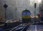 Ein Nachschuss von der Class 66 RL002/V270 von der Rurtalbahn-Cargo  kommt als Lokzug aus Sittard(NL) nach Aachen-West(D)  und fuhr die Kohlscheider-Rampe hoch aus Richtung Herzogenrath und fährt