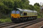 Class 66 DE 678 (PB19) als Lz am 20.07.2015 in Hamburg Harburg.