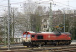 Die Class 66 DE6301  Debora  von Crossrail rangiert in Aachen-West.