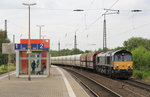 RheinCargo DE 685 mit einem Ganzzug aus Falns-Wagen, aufgenommen vom Haltepunkt Krefeld-Hohenbudberg Chempark.
Aufnahmedatum: 13.07.2016