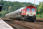 Mit schön viel Brennweite wurde dieser Ganzzug im populären Köln West abgelichtet.
HGK DE 668 rollte am 21. Juni 2012 vor die Linse.