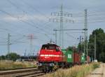 MaK G 1000BB DH 49 der HGK bringt einen weiteren Containerzug von Hamburg-Waltershof in den Rbf Alte-Sderelbe.