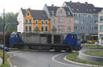 RBH 901 // Bergisch Gladbach; Driescher Kreisel // 25. September 2013
Das Foto ist in doppelter Hinsicht historisch.
Die Lok fährt mittlerweile nicht mehr für die RBH.
Der Kohleverkehr zur Papierfabrik Zanders wurde eingestellt,
da das werkseigene Kraftwerk mittlerweile mit Gas befeuert wird.