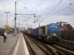 V1001 033 mit einem Containerzug in Hannover Linden/Fischerhof