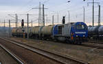 Am 06.12.16 rangierte 273 004 diese Kesselwagen in Bitterfeld. Sie zog ihren Zug anschließend in den Chemiepark Bitterfeld hinein.