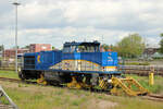 evb 275 503-1 wartet im Vorfeld der EVB Werkstatt in Bremervörde auf weitere Wartungsarbeiten.