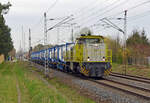 275 801 der RBB führte am 01.04.24 einen gemischten Güterzug durch Wittenberg-Labetz Richtung Falkenberg(E). 