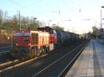 808 der RBH mit Kesselzug bei der Durchfahrt in Recklinghausen am 18.3.2009