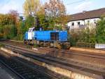 Eine MAK 1206 der Teutoburger Wald-Eisenbahn bei der Fahrt durch Bochum-Hamme am 14. Oktober 2008.