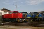 275 833-2D-ATLD,MWB V2101 und MWB V2104 am 25.4.10 bei Vossloh in Moers