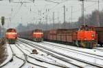 RBH 821,801 und 810 in Recklinghausen-Sd 3.12.2010