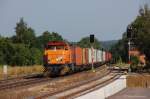 275 803 der Northrail mit DGS 95299 von Hof nach Nrnberg am 26.08.2011 bei der Durchfahrt durch Nrnberg.