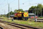 Am 07.08.2015 Rangierfahrt von der 275 217-6 von der MEG in Stendal .