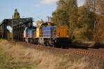 MAK G 1700 und MAK 1700 BB VPS nach berquerung des Mittellandkanals bei Peine am 13.10.2009