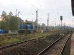 Am 19.10.2013 kam EVB G 1700 (277 404)mit einem leeren BLG Zug durch Stendal nach Magdeburg.