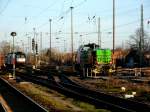 Am 30.12.2013 kam 277 102 aus dem Bw Stendal vom Tanken und fuhr zu ihrer Schwesterlok (277 101)in die Abstellung.