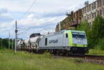 285 119-4 kommt mit einem Güterzug durch Leipzig Leutzsch gen Plagwitz gefahren.

Leipzig 09.08.2021