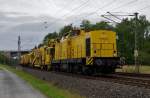 293 007 der Bahnbau Gruppe mit Bauzzug am 05.10.2013 in Johannisthal gen Kronach.