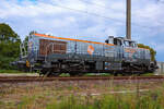 VOSSLOH Lok 185 026 NXRL auf dem Bahnhof Lancken. - 23.09.2023
