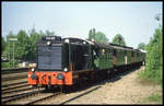 V 36225 pendelte am 7.5.1995 anläßlich 100 Jahre HBF Osnabrück zwischen Piesberg und HBF.