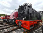 Die Rangierlokomotive 236 255-6 Anfang Juli 2019 auf dem Gelände des Bahnbetriebswerkes Altenbeken.