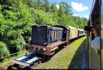 Historische Fahrzeugsammlung am Rande des Bahnhofs Epfenhofen, u.a.