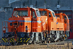 MaK G321B, 1261 301-6 und 0272 006-4 bei der HGK in Brühl-Vochem - 08.01.2016