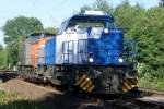 500 1692 seit dem 25.5 im Einsatz bei der Bochholter Eisenbahngesellschaft auf der Hamm-Osterfelder Strecke in Recklinghausen 2.6.2011