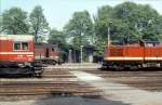 Die ZWK WL 010 und die DR 110 139-3, am 08.05.1981 in Röblingen.