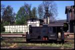 Köf II 100295 war am 1.5.1990 Bahnhofslok in Rossla.