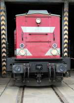 202 738-1 war bei den 3. Geraer Eisenbahnfrühling in Gera zusehen. Foto 03.05.2014 