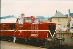 VL 12 der Gelnhuser Kleinbahn 1985 in Bad Orb.