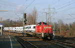 DB Cargo 294 845 mit EK 54573  Düsseldorf-Derendorf - Köln-Kalk Nord // Düsseldorf-Eller // 10. januar 2012