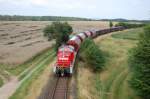 294 580 mit Gterzug auf dem Weg nach Amberg (25.07.2008, Strecke Amberg-Schnaittenbach)