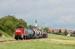 294 599 mit Gterzug am 12.06.2009 bei Gebenbach.