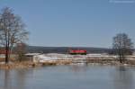 294 685 am 03.02.2012 als Lokleerfahrt bei Schweighof (Strecke Amberg-Schnaittenbach)