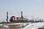 294 799 mit kurzem bergabegterzug am 11.02.2012 bei Plling